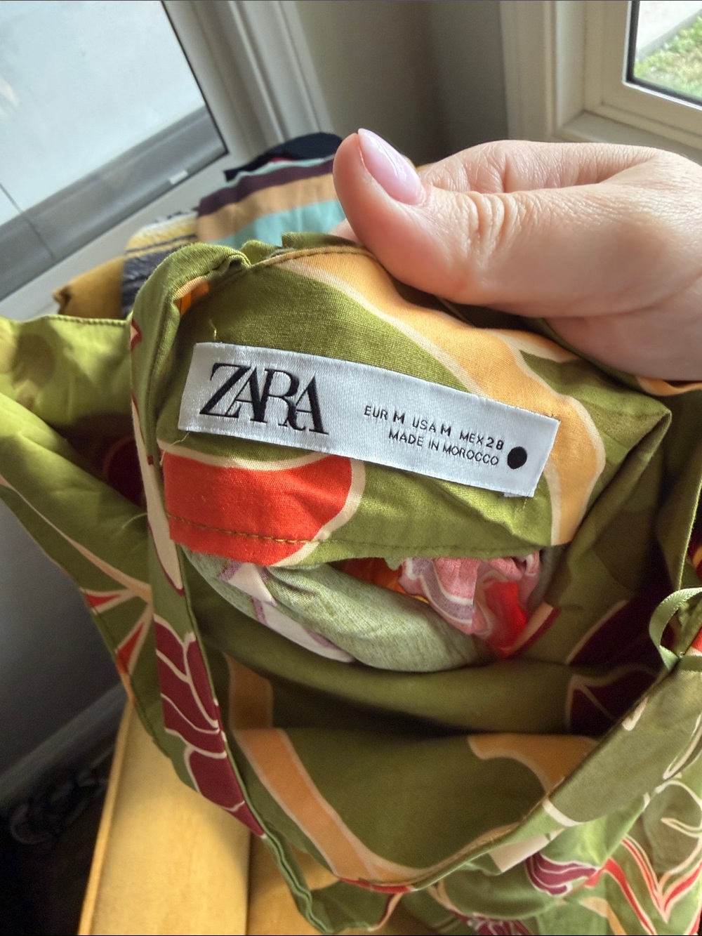 Zara Olive Green Floral Print Sundress - Picture 2 of 3